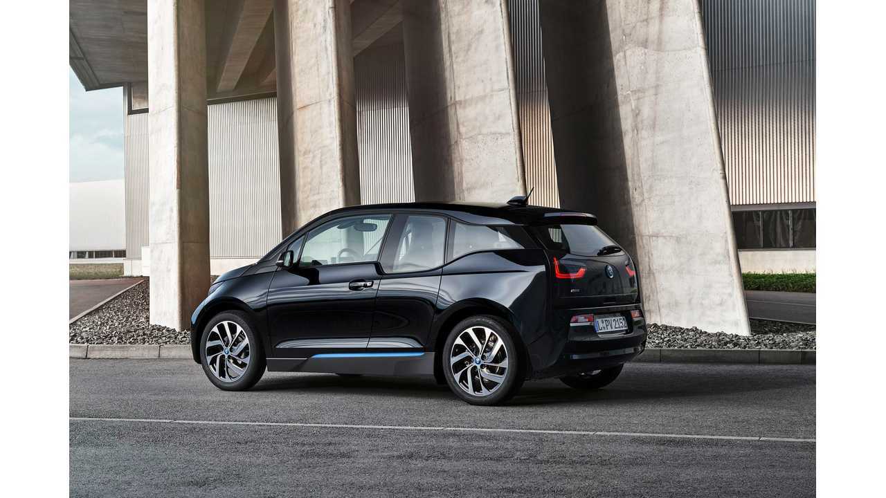 The BMW i3 with the new color Fluid Black