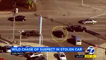 Stolen Chevy Volt trying to escape the police