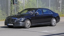 2018 Mercedes S-Class facelift spy photo