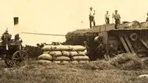 Gli albori della trebbiatura meccanica