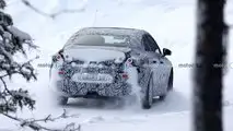 Photo d'espionnage de la berline Mercedes EQA