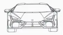 Nuova Lamborghini V12, i disegni tecnici