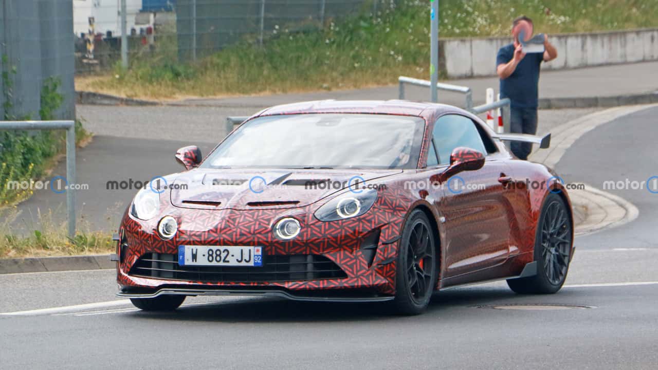 Photos d'espionnage de la Hotter Alpine A110