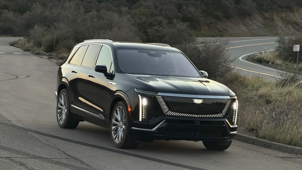 Cadillac recalls 14,000 Vistiq EVs over child-trapping door risk