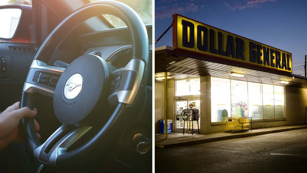 Man Pulls Into Dollar General