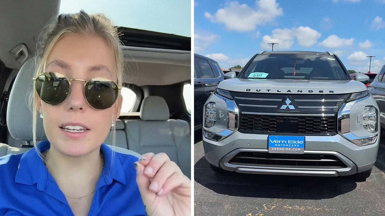 Woman Says Mitsubishi Outlander Has Bonus Features