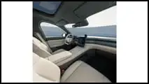 Nio EL8 (2025): Das Cockpit ist mit Kunstleder ausgekleidet - echtes Leder lehnt Nio ab