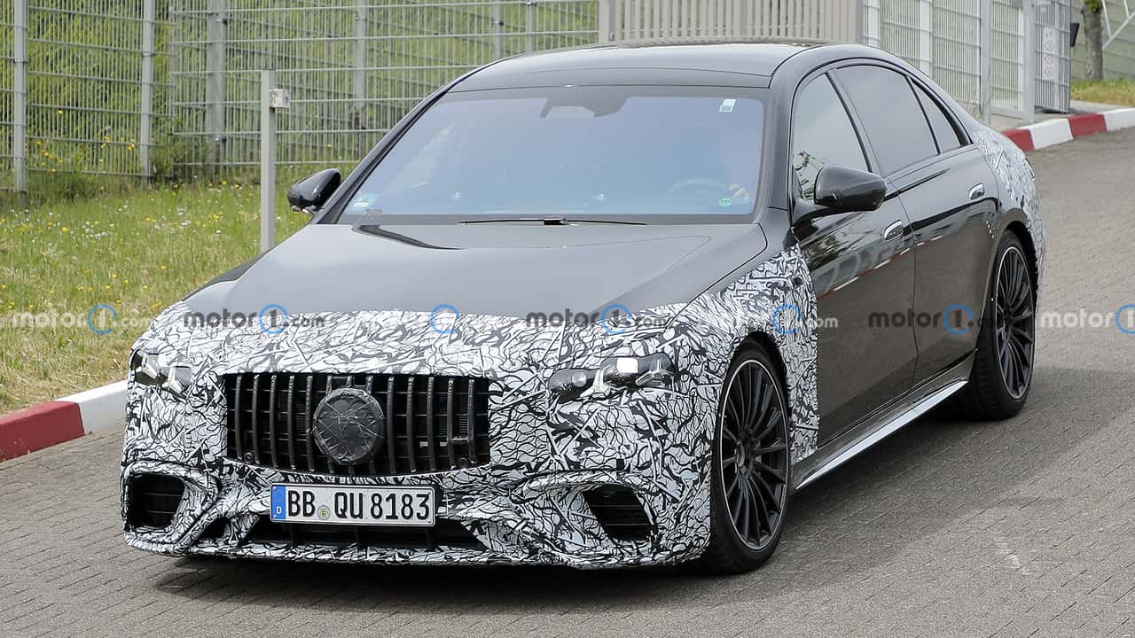 Mercedes-AMG S63 (2026) Facelift Erlkönigfotos