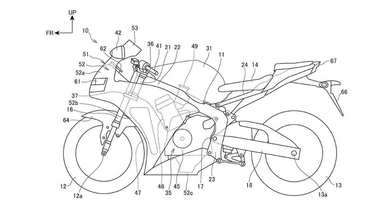 Honda Superbike Radiator Patent