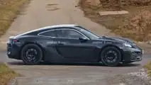 Photos d'espionnage de la Porsche 718 Cayman EV