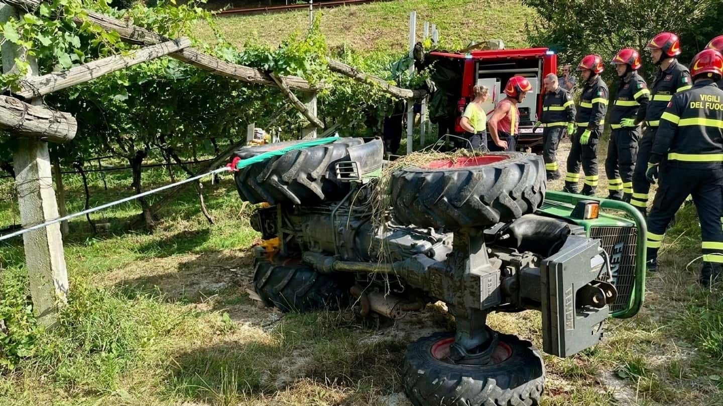 Tre morti sul lavoro in 24 ore con trattori ribaltati