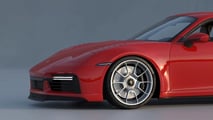 Porsche 911 (992) with pop-up headlights