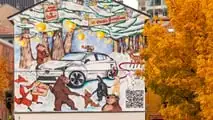 La fresque murale purificatrice d'air de Volvo à Milan Portanueva