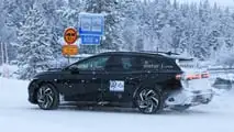 Photo d'espionnage de la Volkswagen ID.7 Tourer 2024