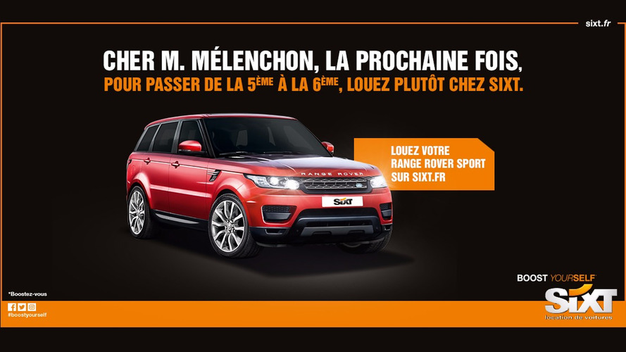Publicité Sixt présidentielle