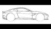 Aston Martin Vantage tasarım eskizi