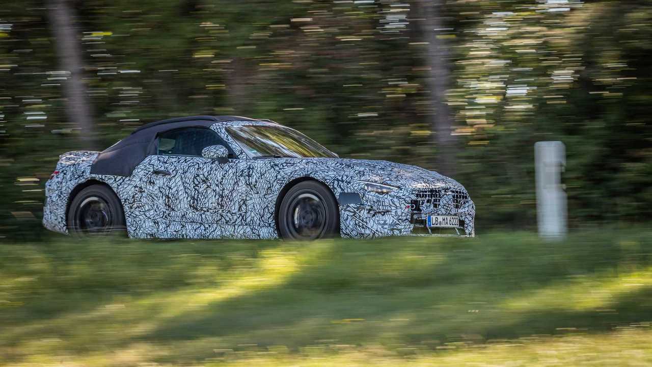 Nuova Mercedes SL (2021), le foto dei prototipi