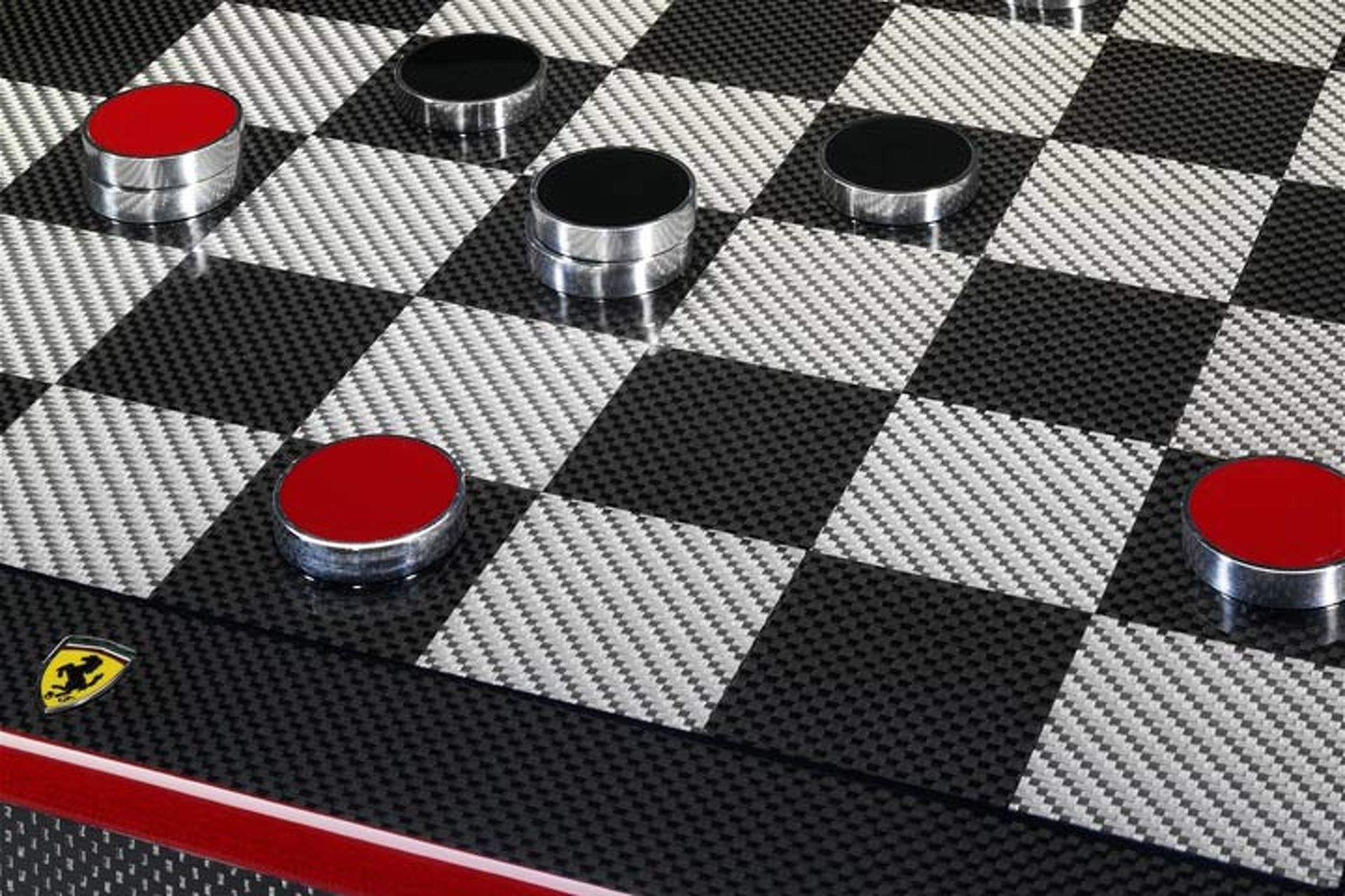 Make Your Move on this Carbon Fiber Ferrari Chess Set