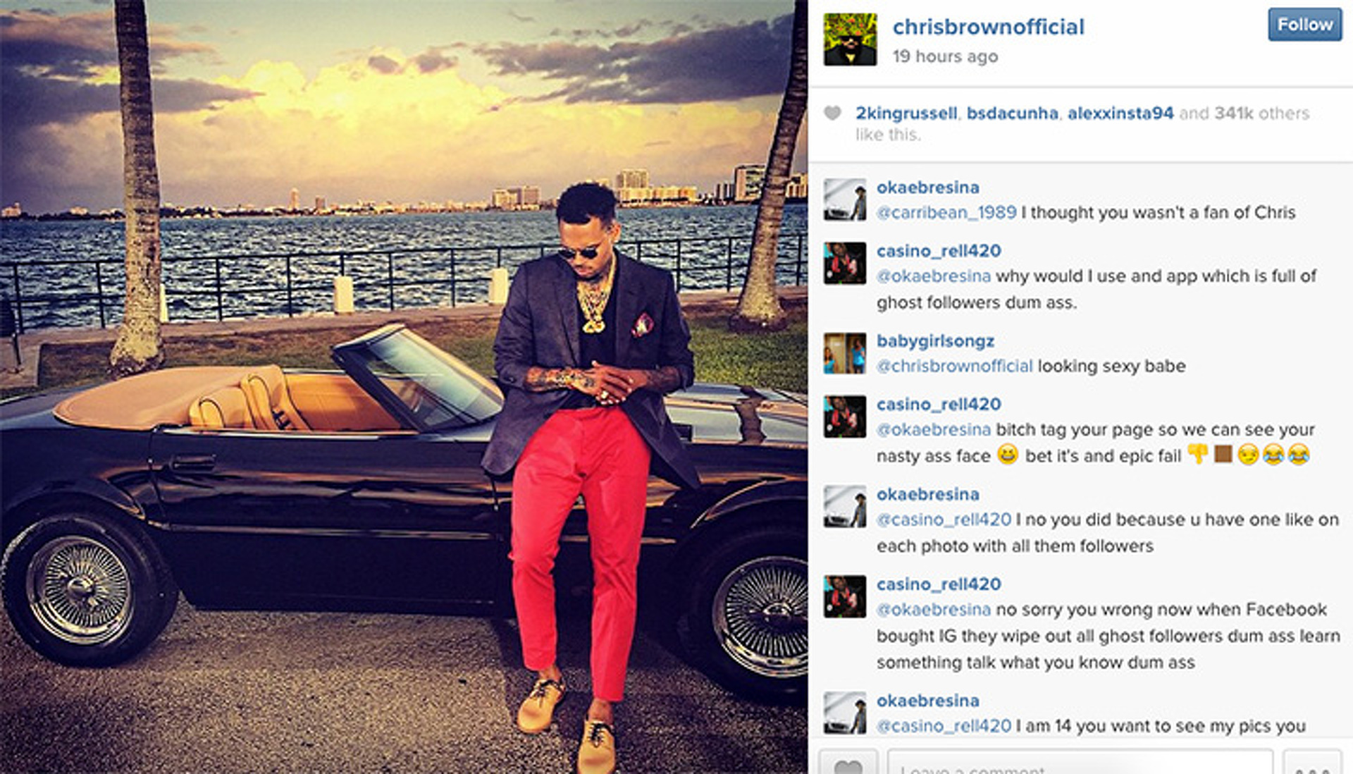 Chris Brown Contemplates Life, Stunts With a Trio of Italian Icons