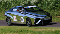 Toyota Mirai competes at Gurston Down Speed Hill Climb