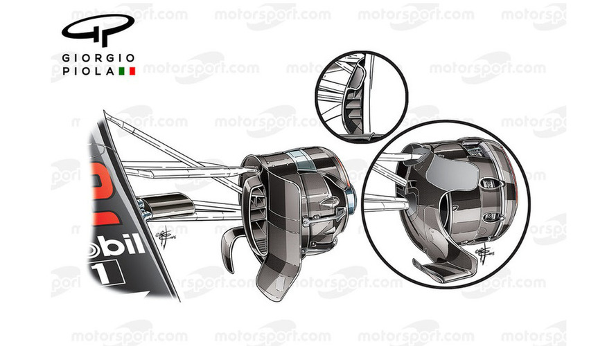 McLaren MP4/31 brake duct, Spanish GP