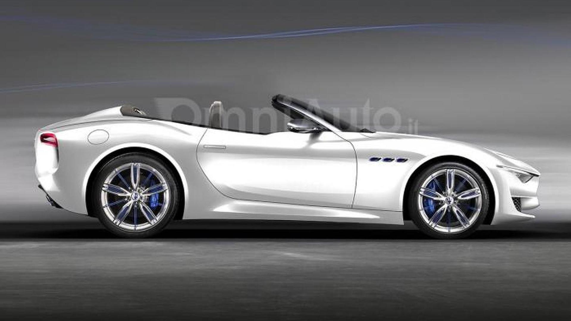 Maserati Alfieri Concept Loses Its Roof In New Render