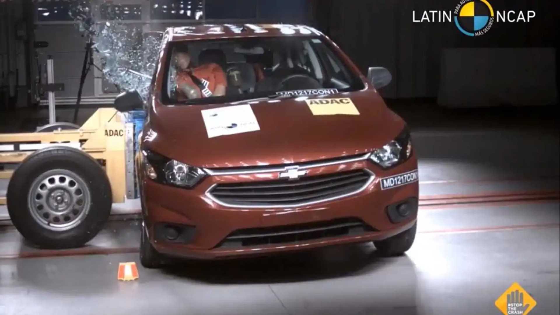 LatinNCAP: cero estrellas en seguridad para el Chevrolet Onix