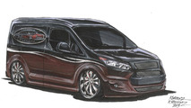 K-Daddyz Kustomz Ford Transit Connect for SEMA 25.10.2013