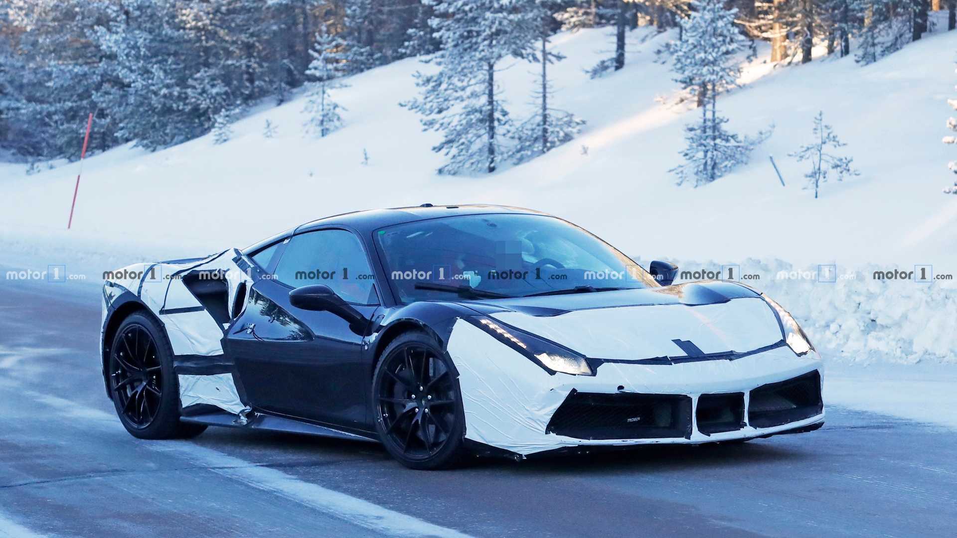 Ferrari Hybrid Test Mule Spy Shot
