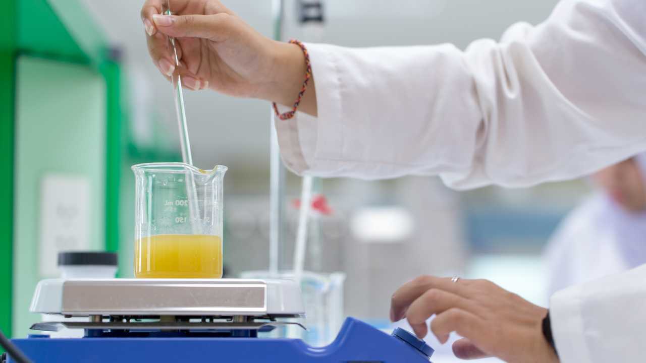 Biodiesel production testing in laboratory