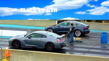 Charging Your Tesla Model 3 With Just A Wall Outlet Is It Possible Watch Tesla Model 3 Race Nissan Gt R At Drag Strip Video