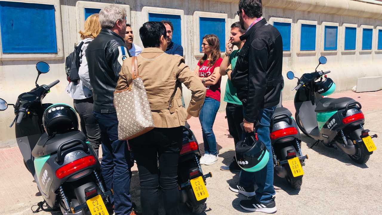 Las motos eléctricas compartidas de Coup en Madrid