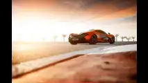 La McLaren P1 concept sul circuito del Bahrain