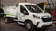 Maxus eDeliver 9 allestito da Ladurner Chassis Cab per la raccolta rifiuti