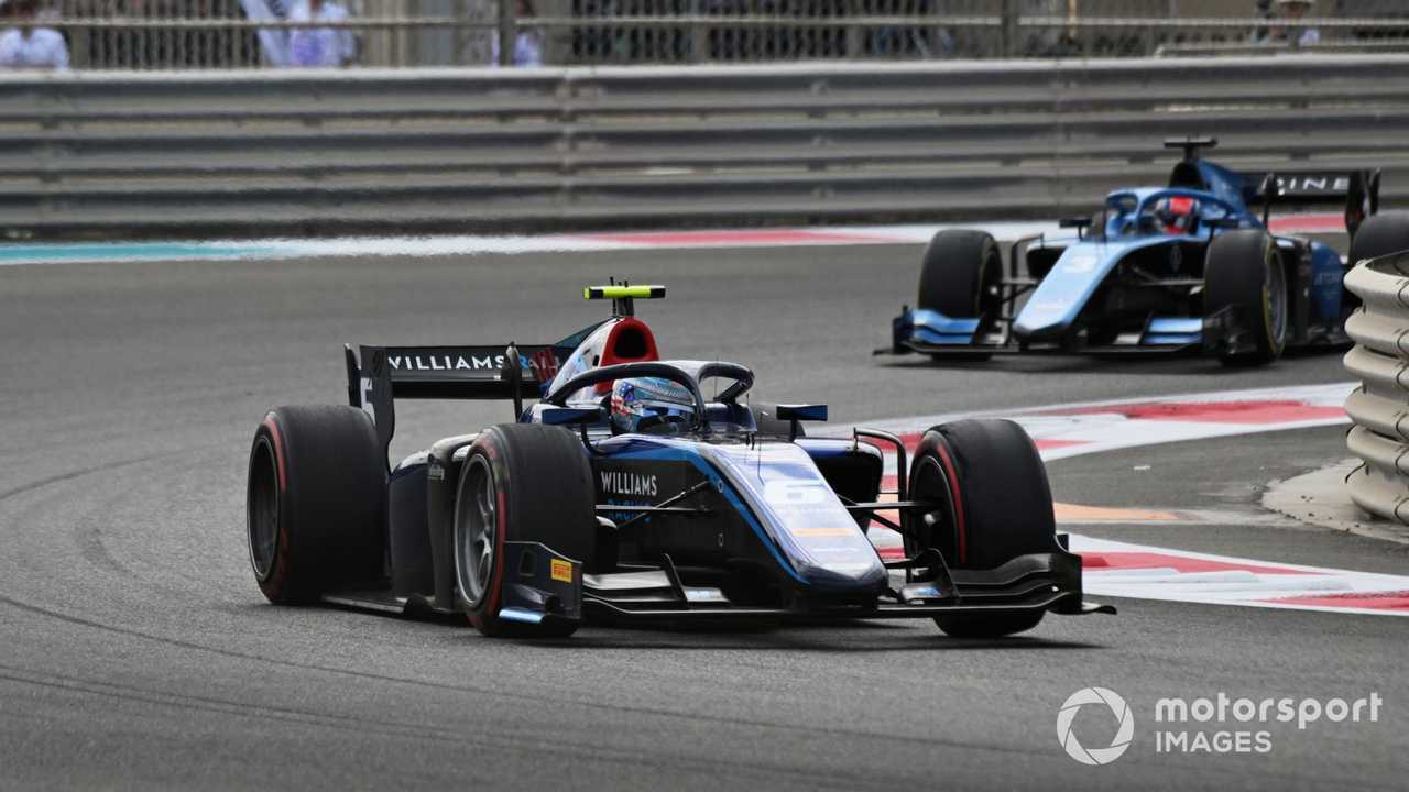 Logan Sargeant at F2 Abu Dhabi GP 2022