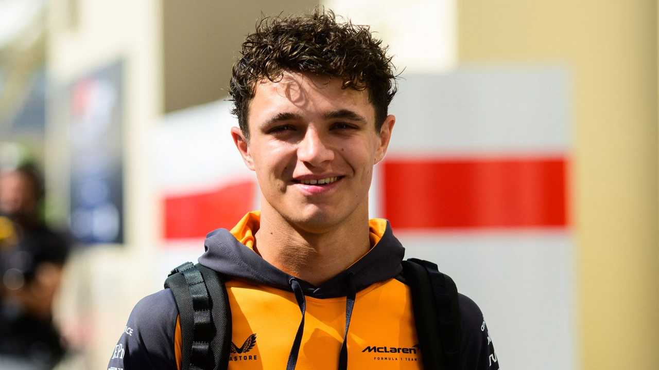 Lando Norris at Abu Dhabi testing 2022