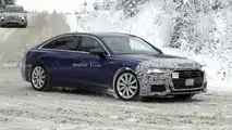 Audi A6 Facelift (2023) auf neuen Erlkönigbildern vom Dezember 2022