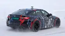Foto spia EV a quattro motori basati su BMW i4 M50