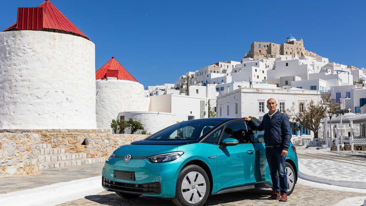 Volkswagen ID.4 livrée sur l’île d’Astypalea
