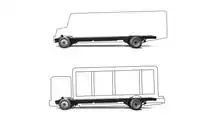 Bollinger Motors upfitter platform van and box truck