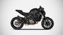 Zard Ducati Monster 937 Exhaust Side View 