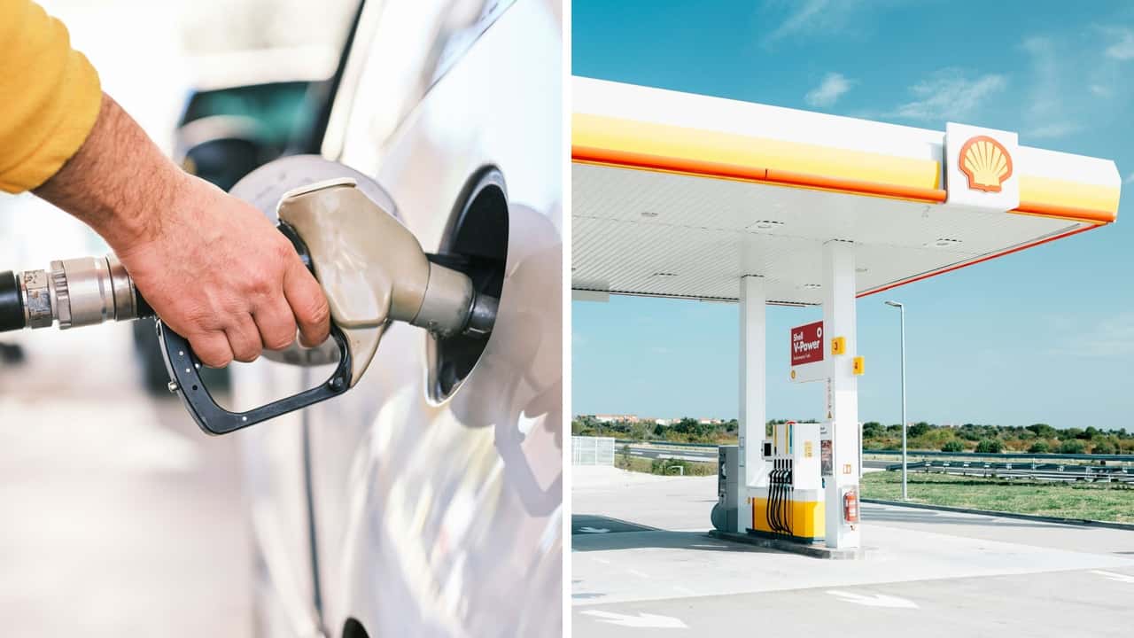 Man fills up on Shell gas. Then he leaves his engine on