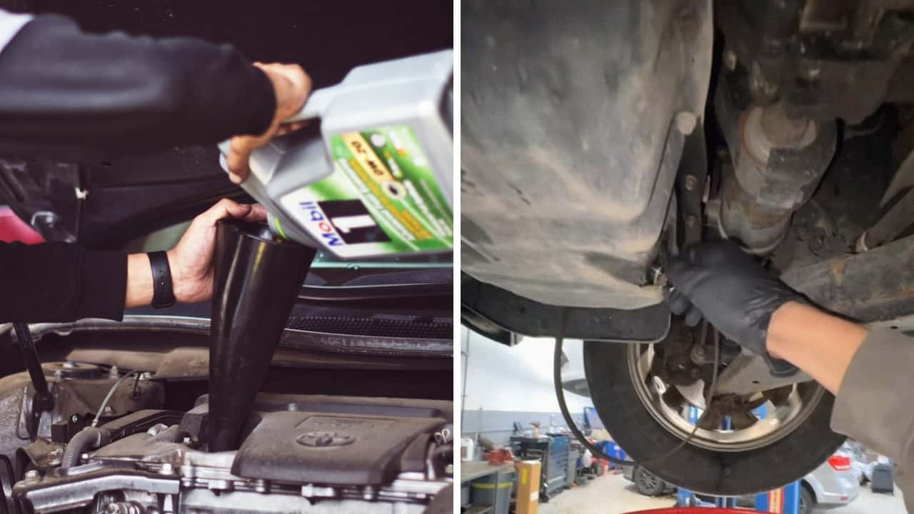 Single Mom Gets An Oil Change