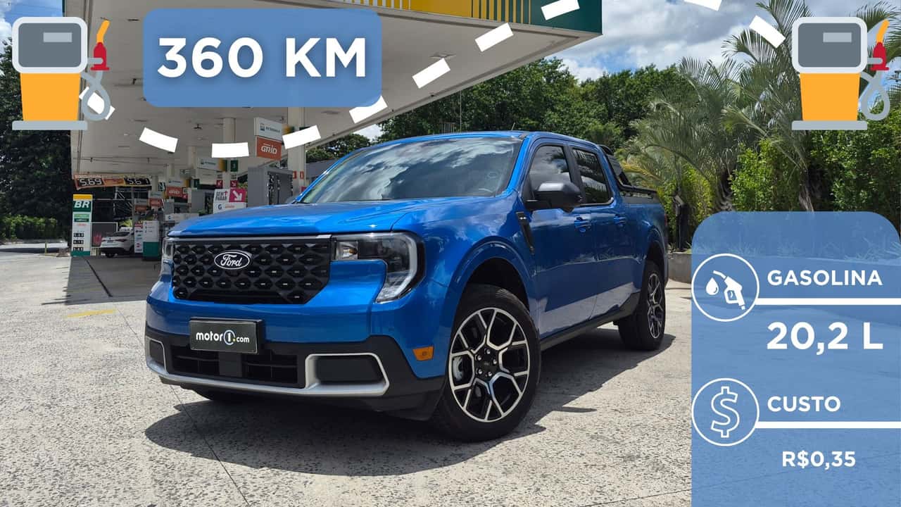 Ford Maverick Hybrid no teste de 360 km