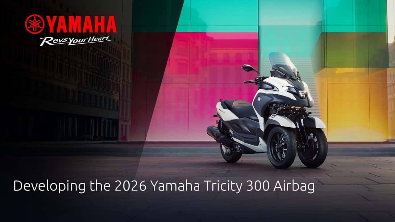 Yamaha добавила в трёхколёсный мотоцикл ещё один элемент для безопасности.