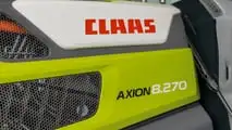 Claas Axion 8 CMATIC, motore NEF 6.7, 264-313 cv e 67 dB(A); CMATIC e MAXI CARE fino a 8 anni alzano comfort e TCO