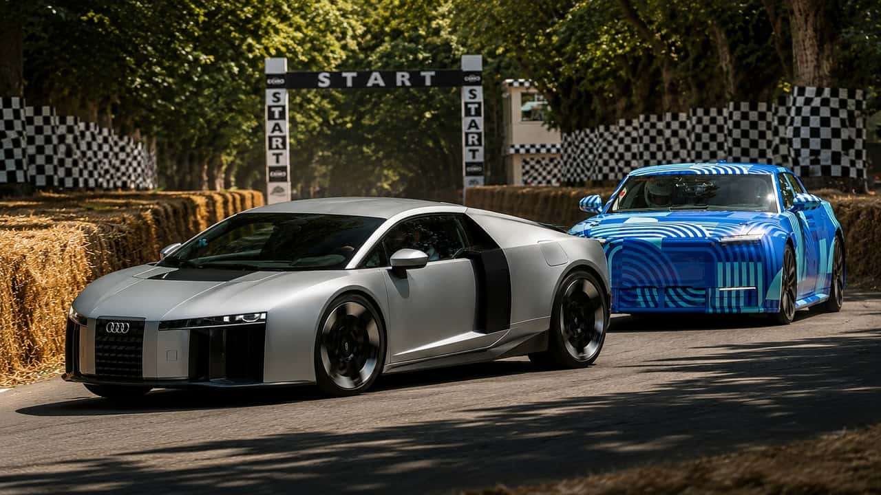Audi Nuvolari i Jaguar Type 01 na Goodwood — internet bezlitosny dla stylistów