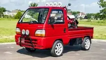 Honda Acty de 1995 con Honda Monkey de 2021