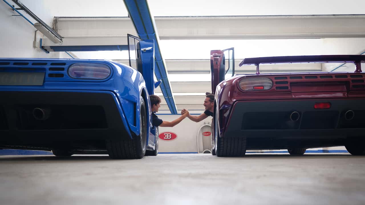 La Bugatti EB110 diventa un docu-film con Loris Bicocchi e Mate Rimac