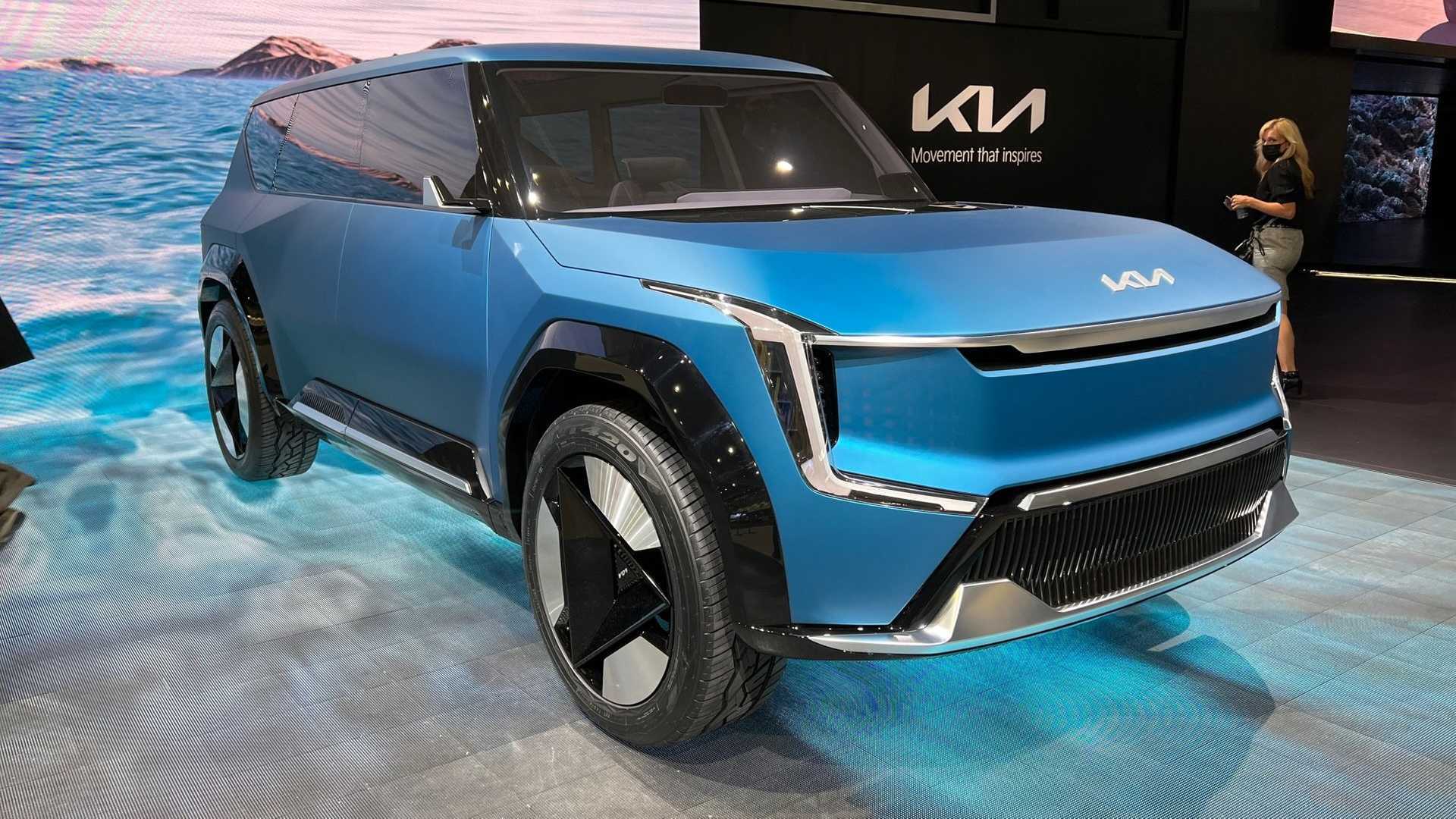 Kia Concept EV9 At The 2021 Los Angeles Auto Show